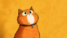 Cute animated cat character used as a stream overlay